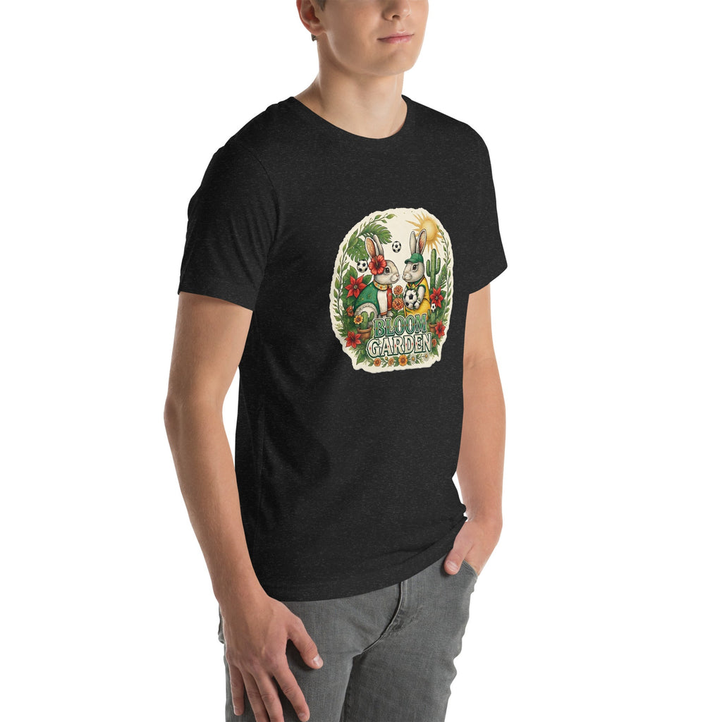 Bloom Garden Mexican Rabbit T-Shirt | Mexico Soccer Fan | Canada Mexico USA 2026 | Unisex - BLOOM GARDEN