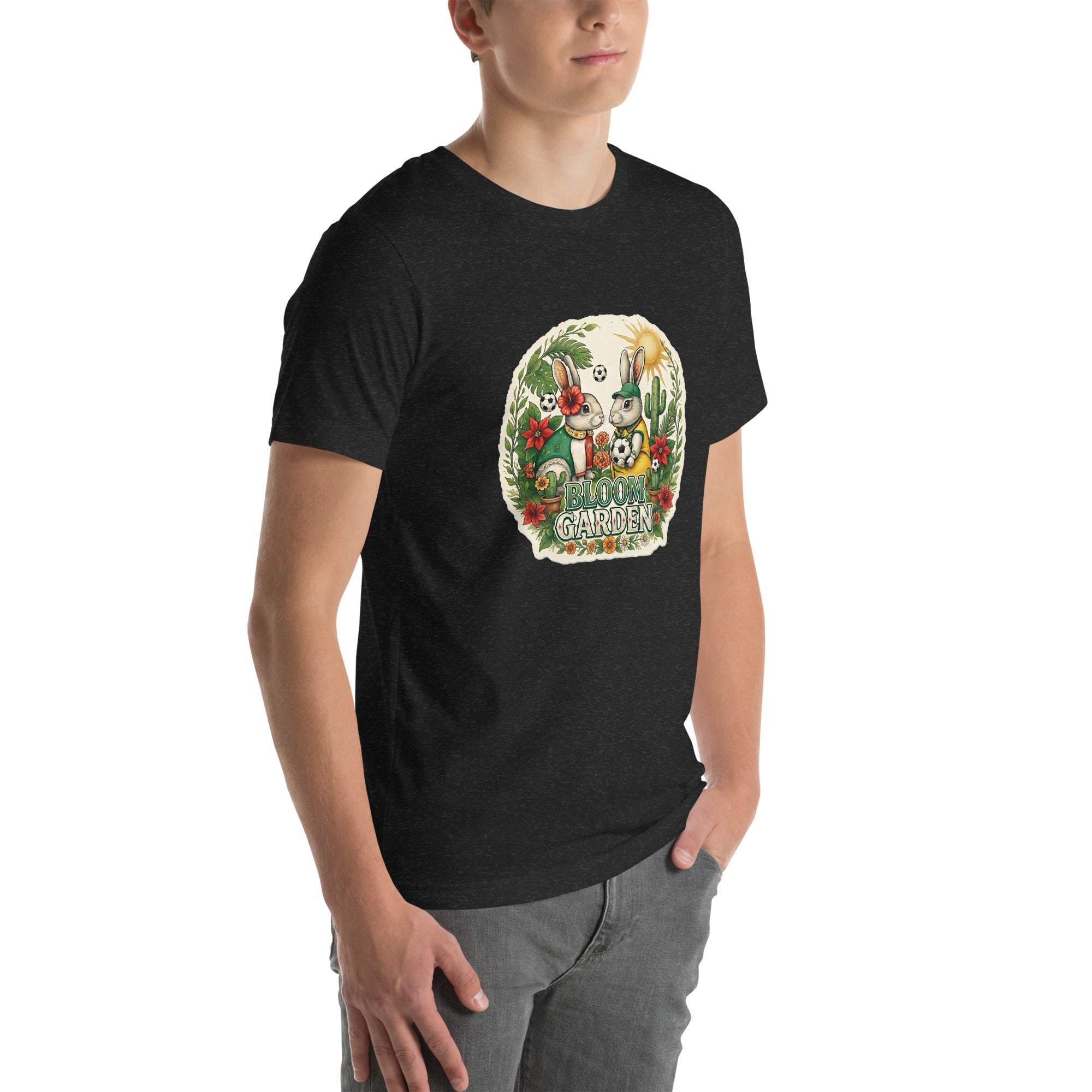Bloom Garden Mexican Rabbit T-Shirt | Mexico Soccer Fan | Canada Mexico USA 2026 | Unisex - BLOOM GARDEN