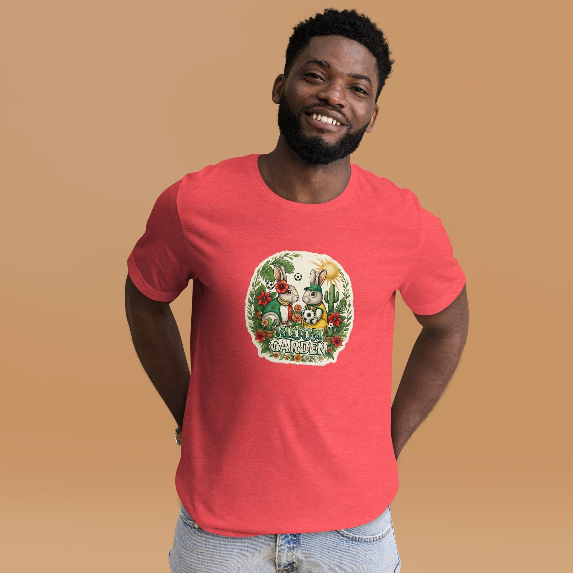 Bloom Garden Mexican Rabbit T-Shirt | Mexico Soccer Fan | Canada Mexico USA 2026 | Unisex - BLOOM GARDEN