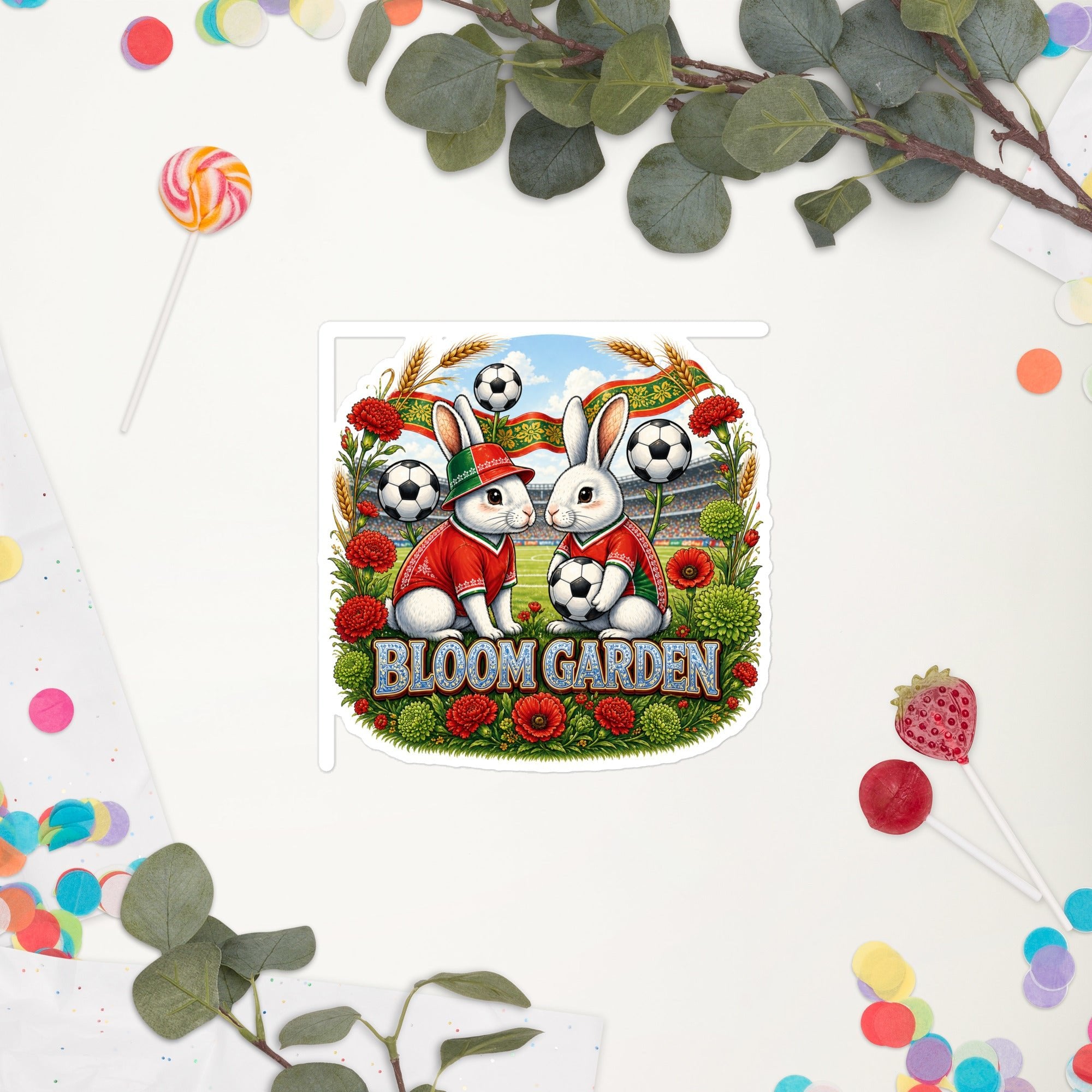 Bloom Garden Portuguese Rabbit Sticker - BLOOM GARDEN