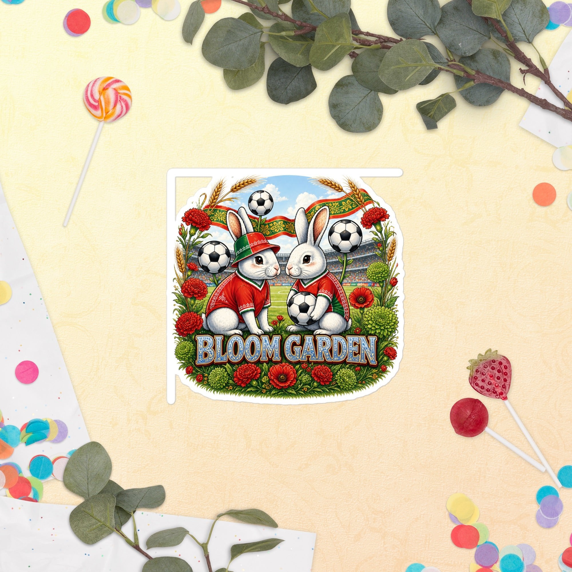Bloom Garden Portuguese Rabbit Sticker - BLOOM GARDEN