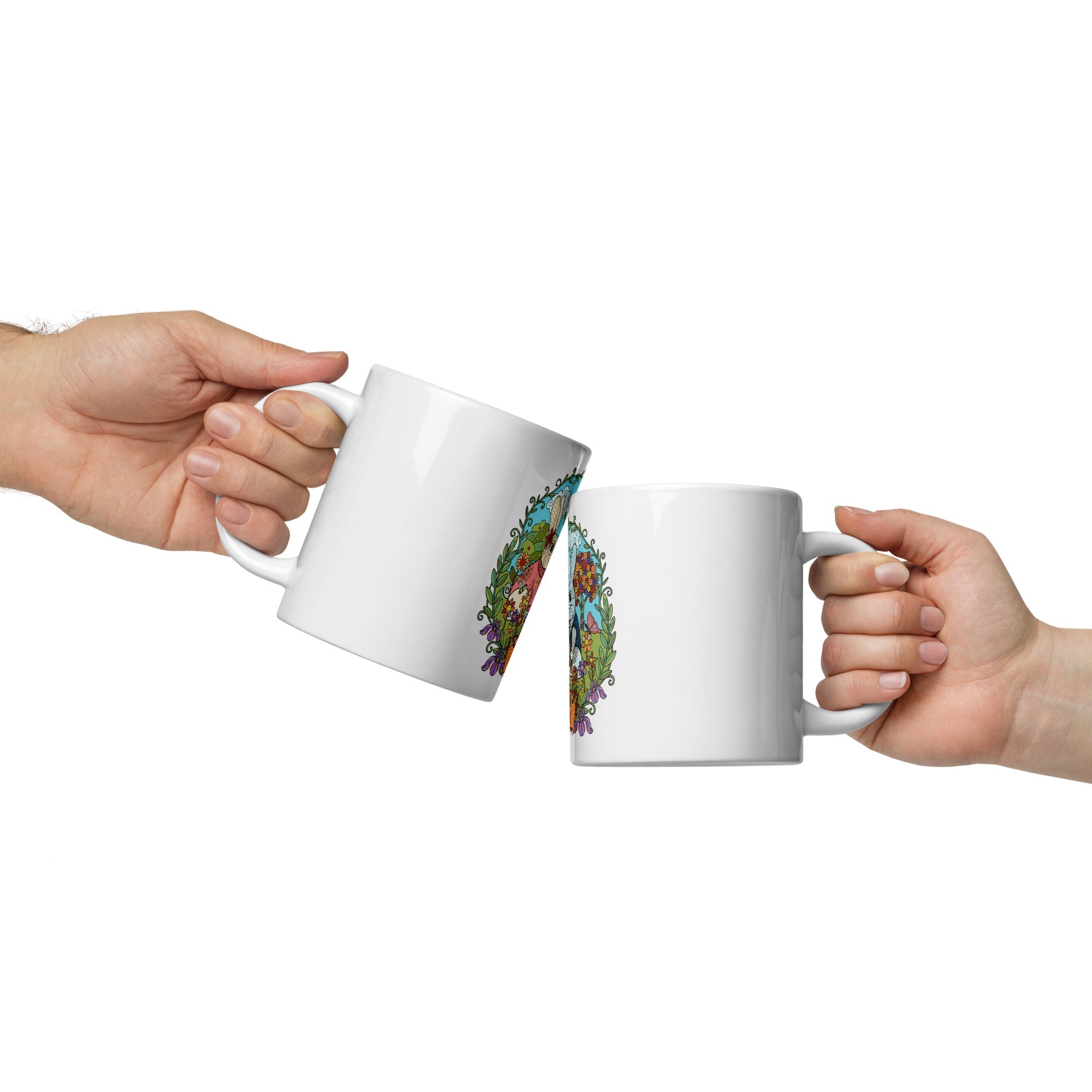 Bloom Garden Rainbow Rabbit Mug - 11oz - BLOOM GARDEN