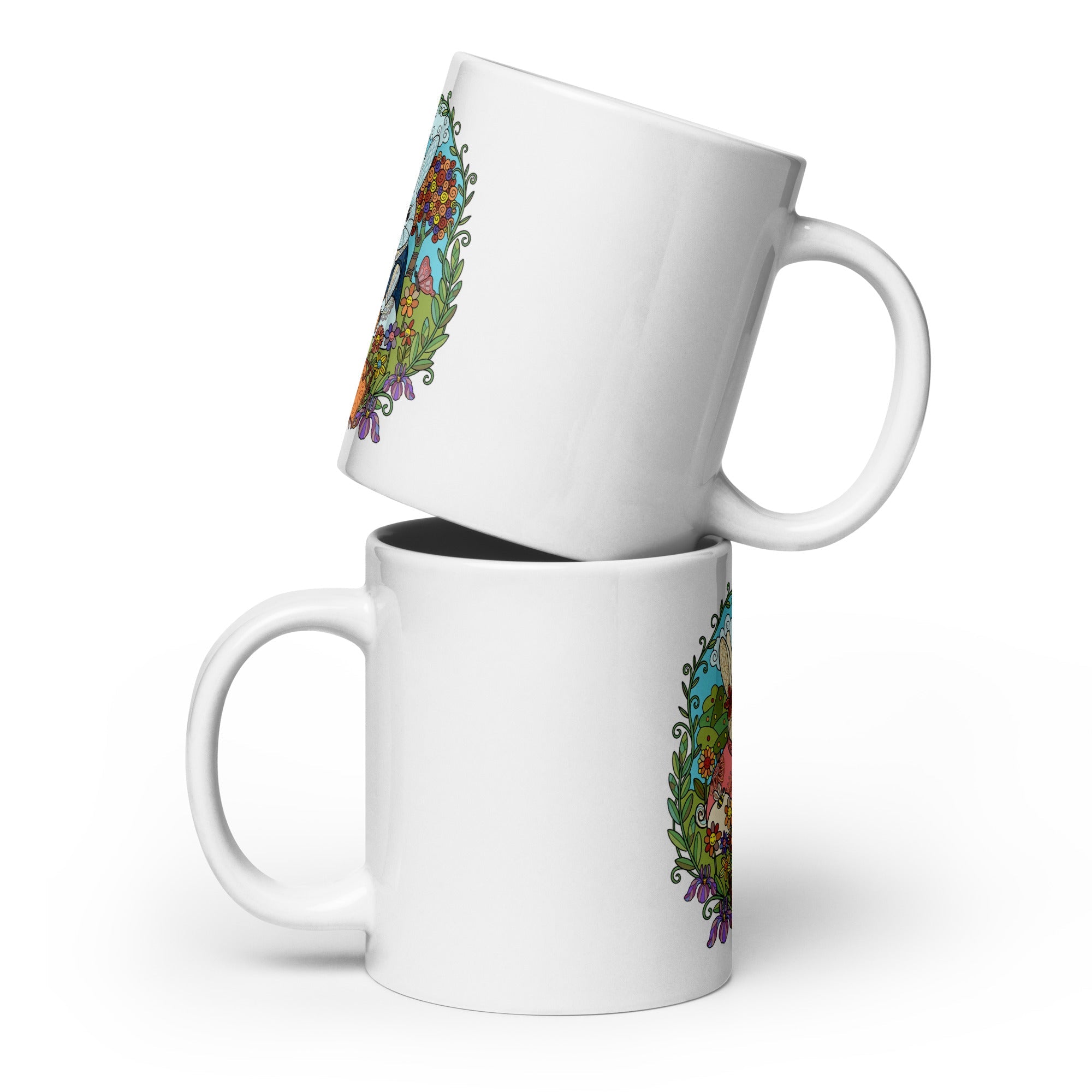 Bloom Garden Rainbow Rabbit Mug - 11oz - BLOOM GARDEN