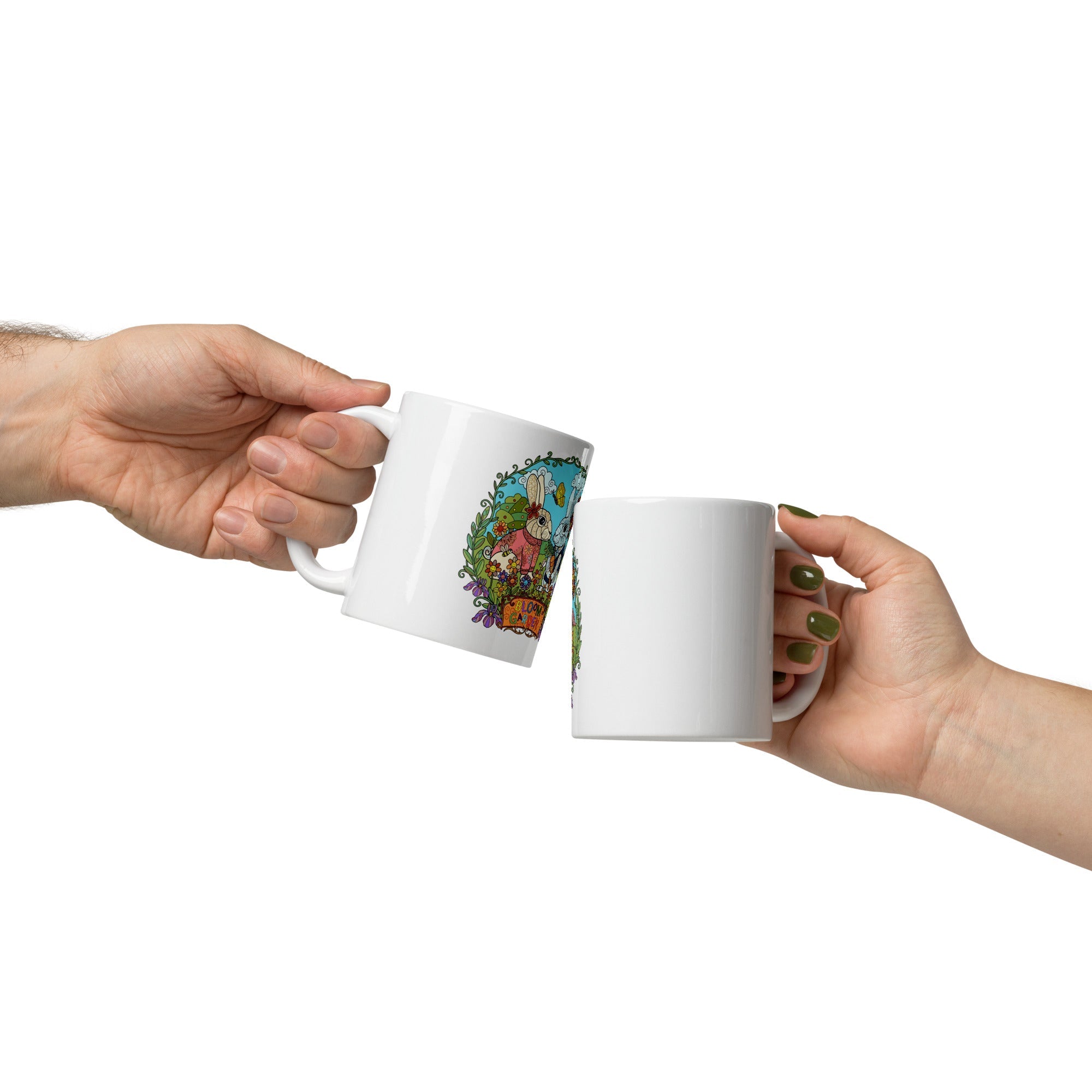 Bloom Garden Rainbow Rabbit Mug - 11oz - BLOOM GARDEN