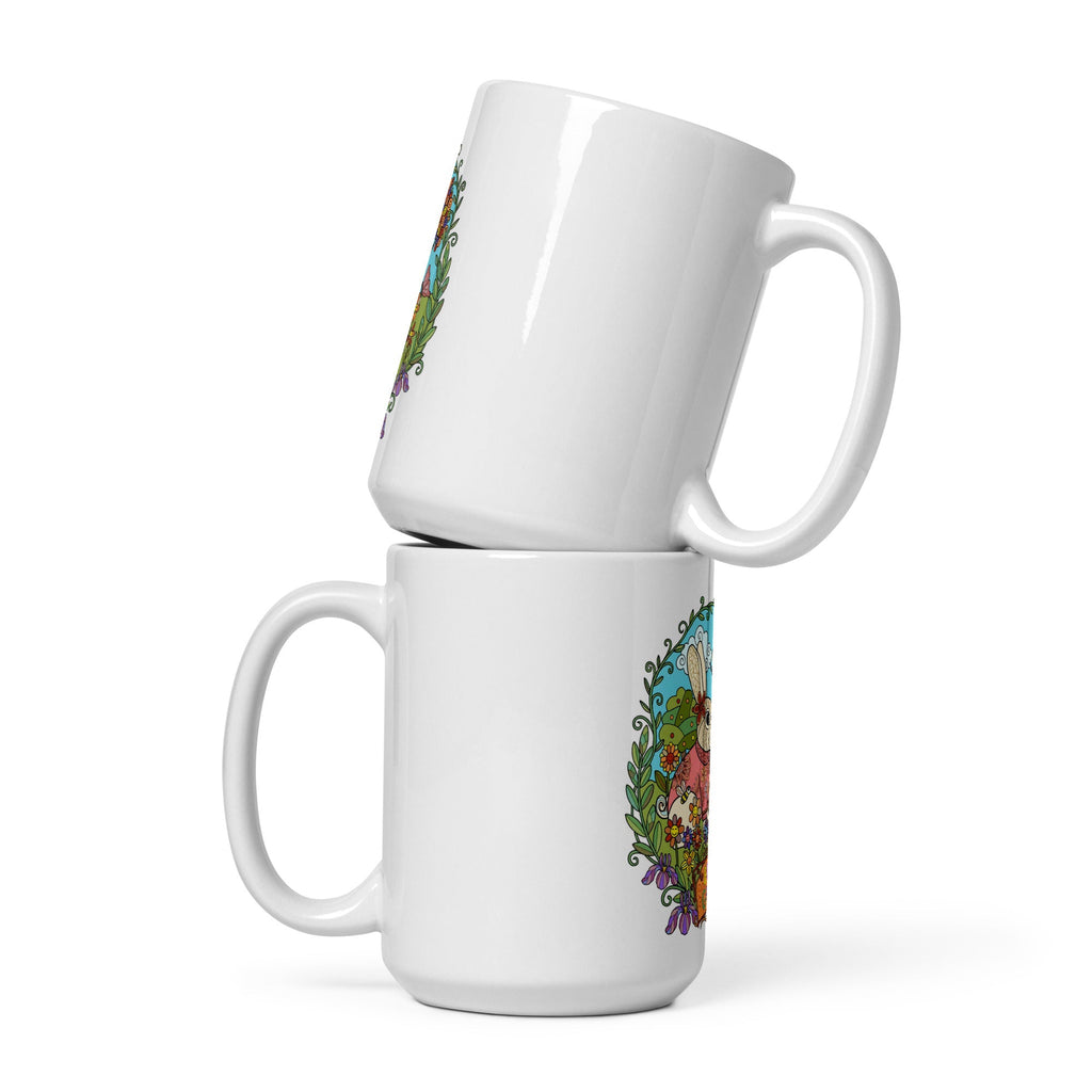 Bloom Garden Rainbow Rabbit Mug - 11oz - BLOOM GARDEN