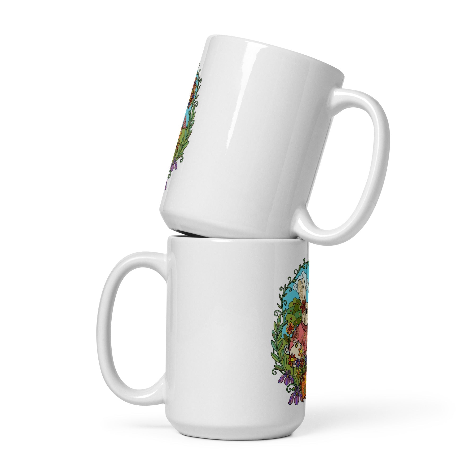Bloom Garden Rainbow Rabbit Mug - 11oz - BLOOM GARDEN