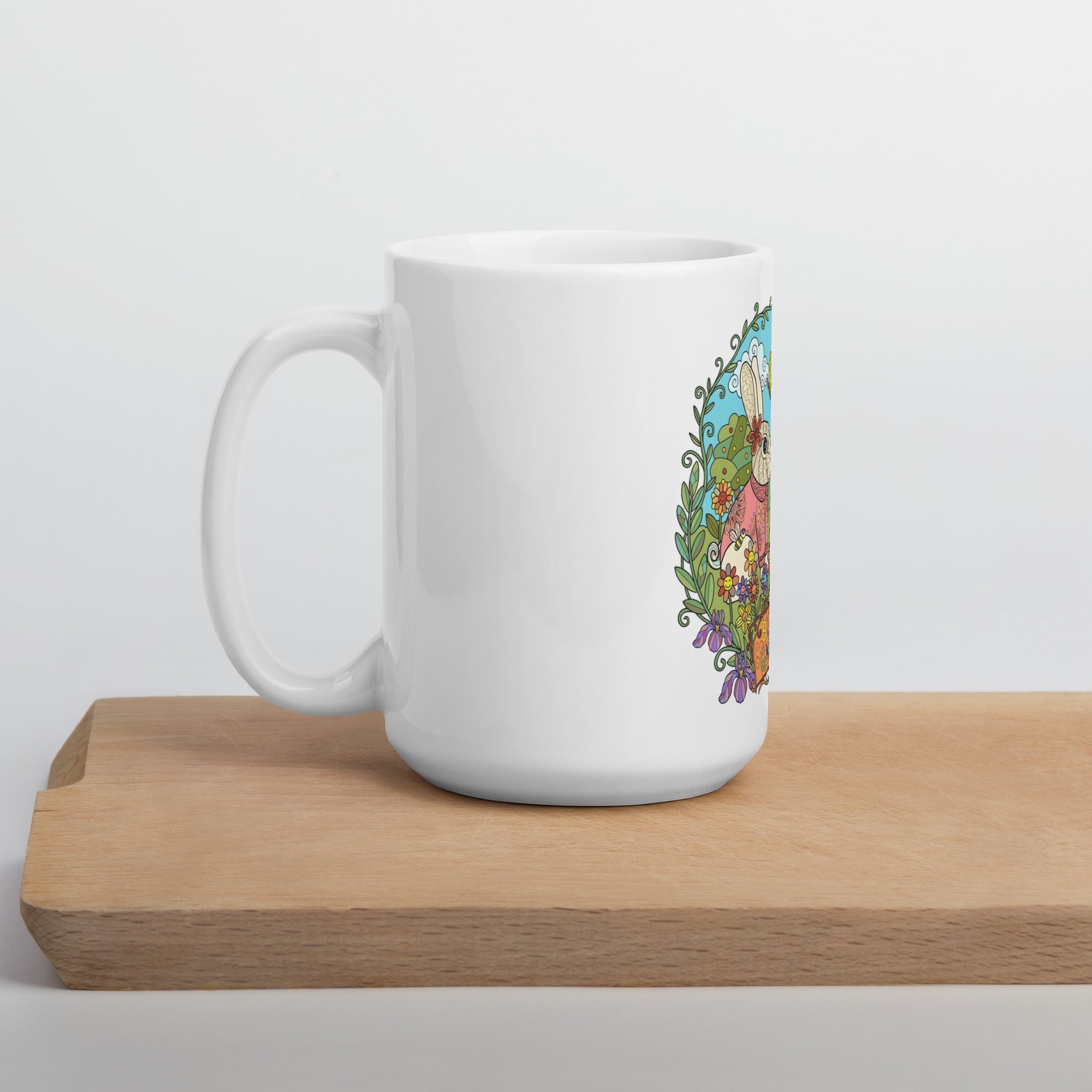 Bloom Garden Rainbow Rabbit Mug - 11oz - BLOOM GARDEN