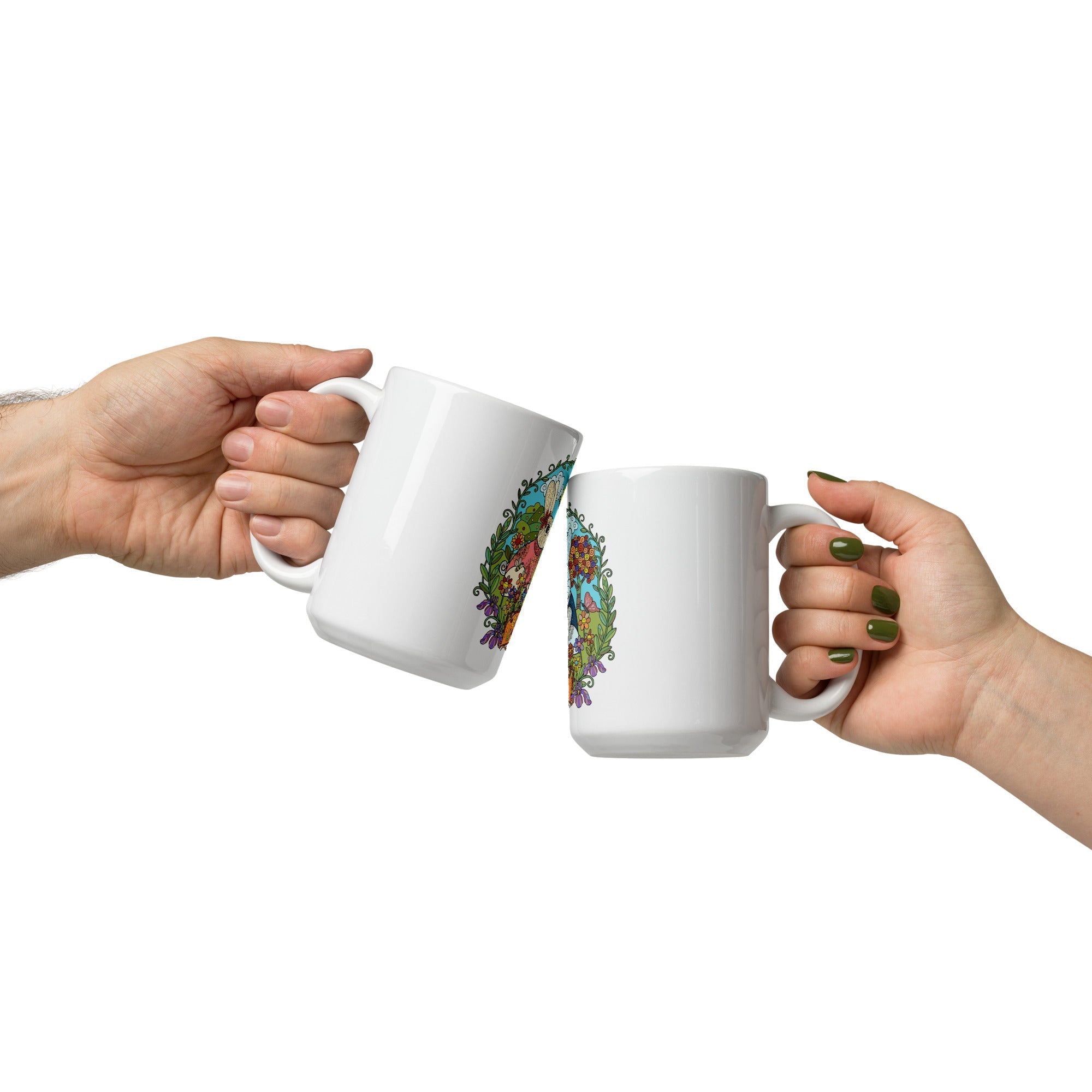 Bloom Garden Rainbow Rabbit Mug - 11oz - BLOOM GARDEN