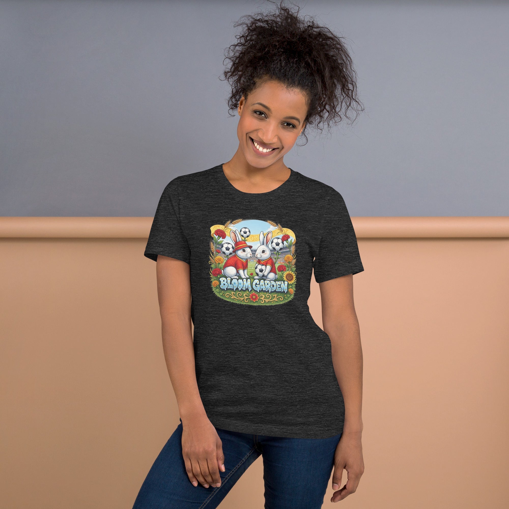 Bloom Garden Spanish Rabbit T-shirt | Spanish Fan | Canada Mexico USA 2026 | Unisex - BLOOM GARDEN