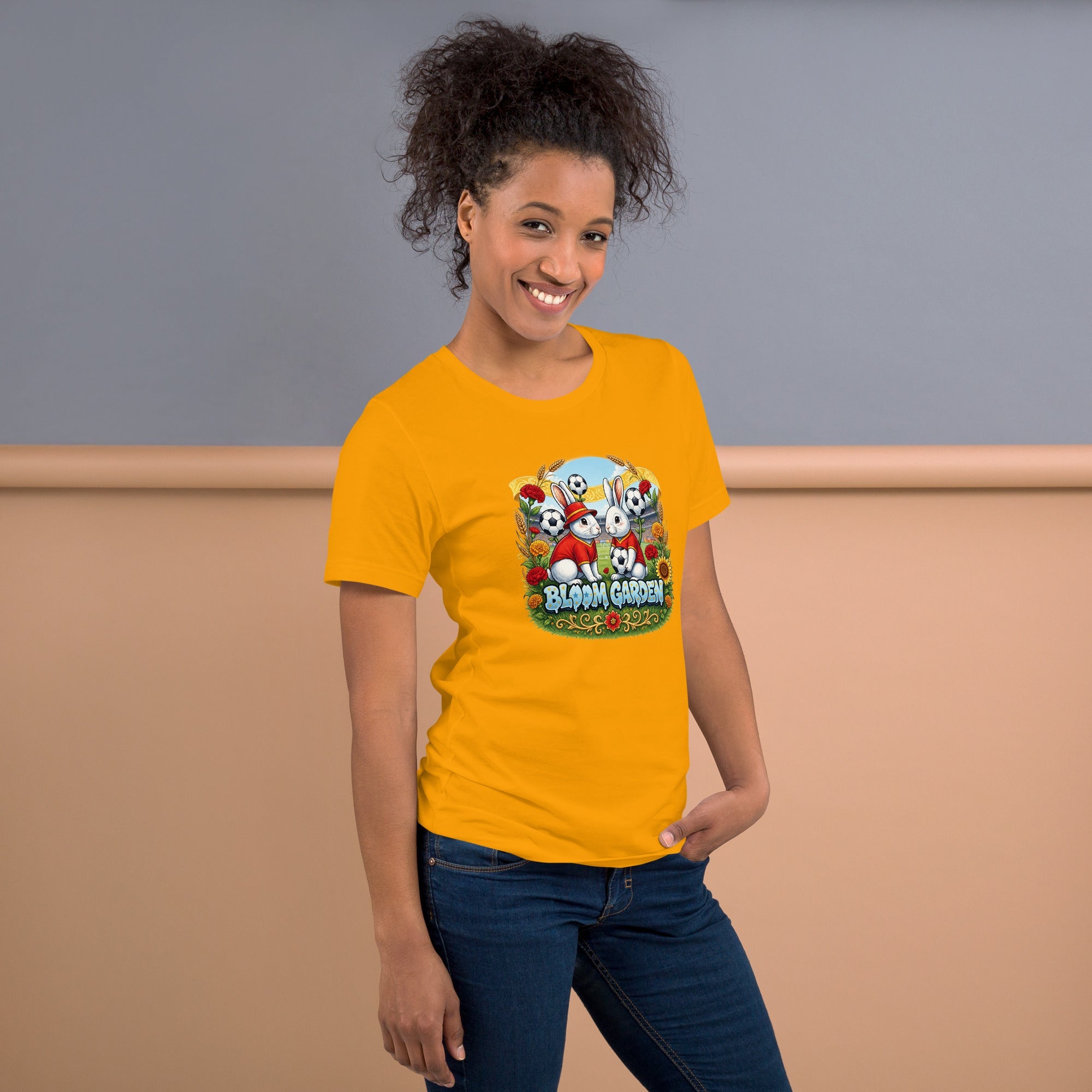 Bloom Garden Spanish Rabbit T-shirt | Spanish Fan | Canada Mexico USA 2026 | Unisex - BLOOM GARDEN