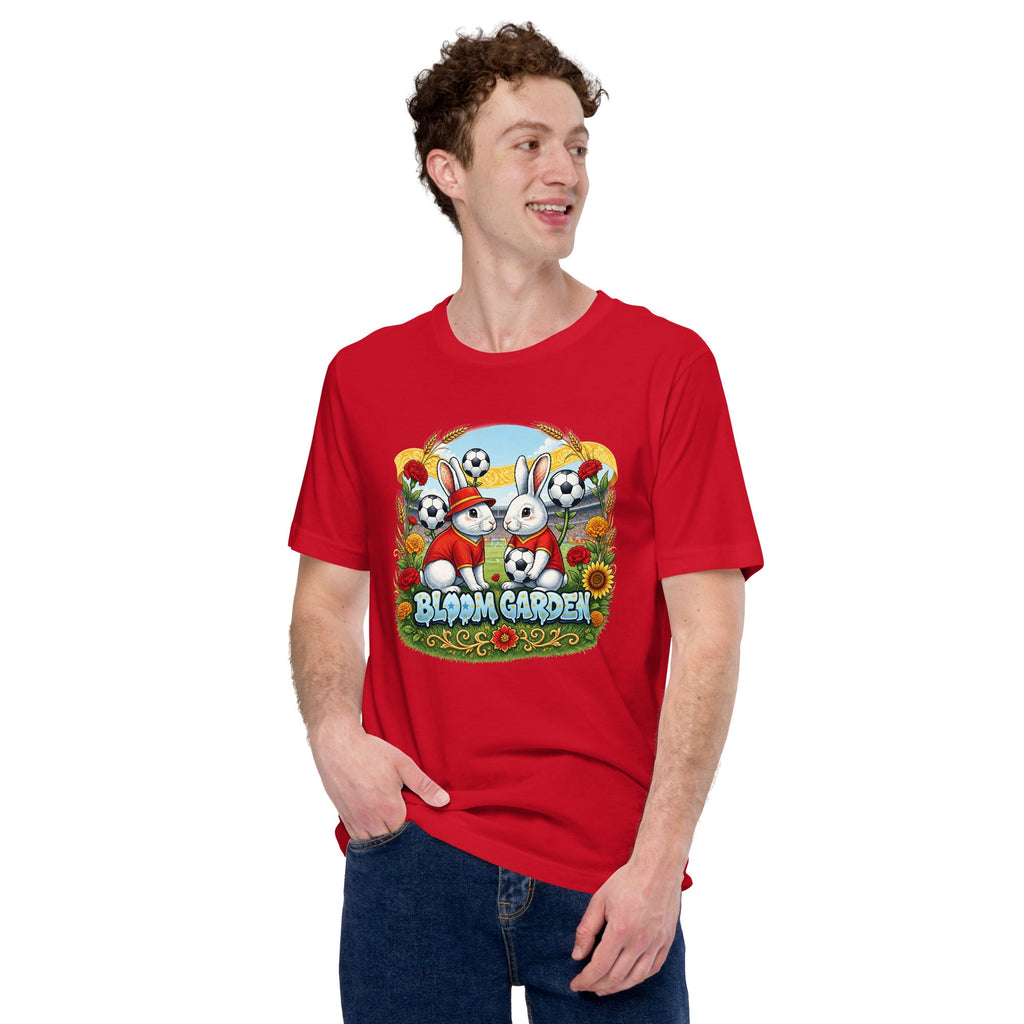 Bloom Garden Spanish Rabbit T-shirt | Spanish Fan | Canada Mexico USA 2026 | Unisex - BLOOM GARDEN