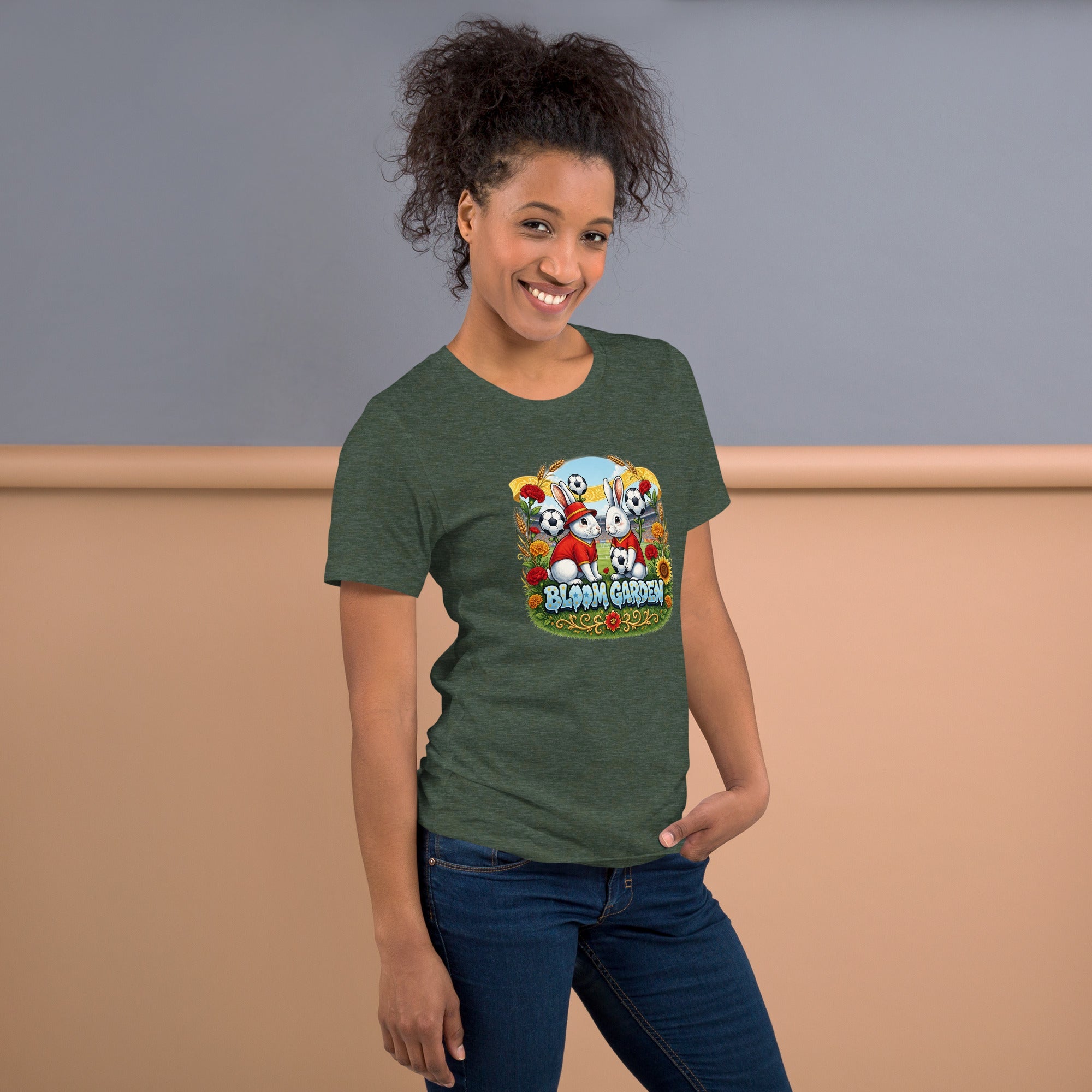 Bloom Garden Spanish Rabbit T-shirt | Spanish Fan | Canada Mexico USA 2026 | Unisex - BLOOM GARDEN
