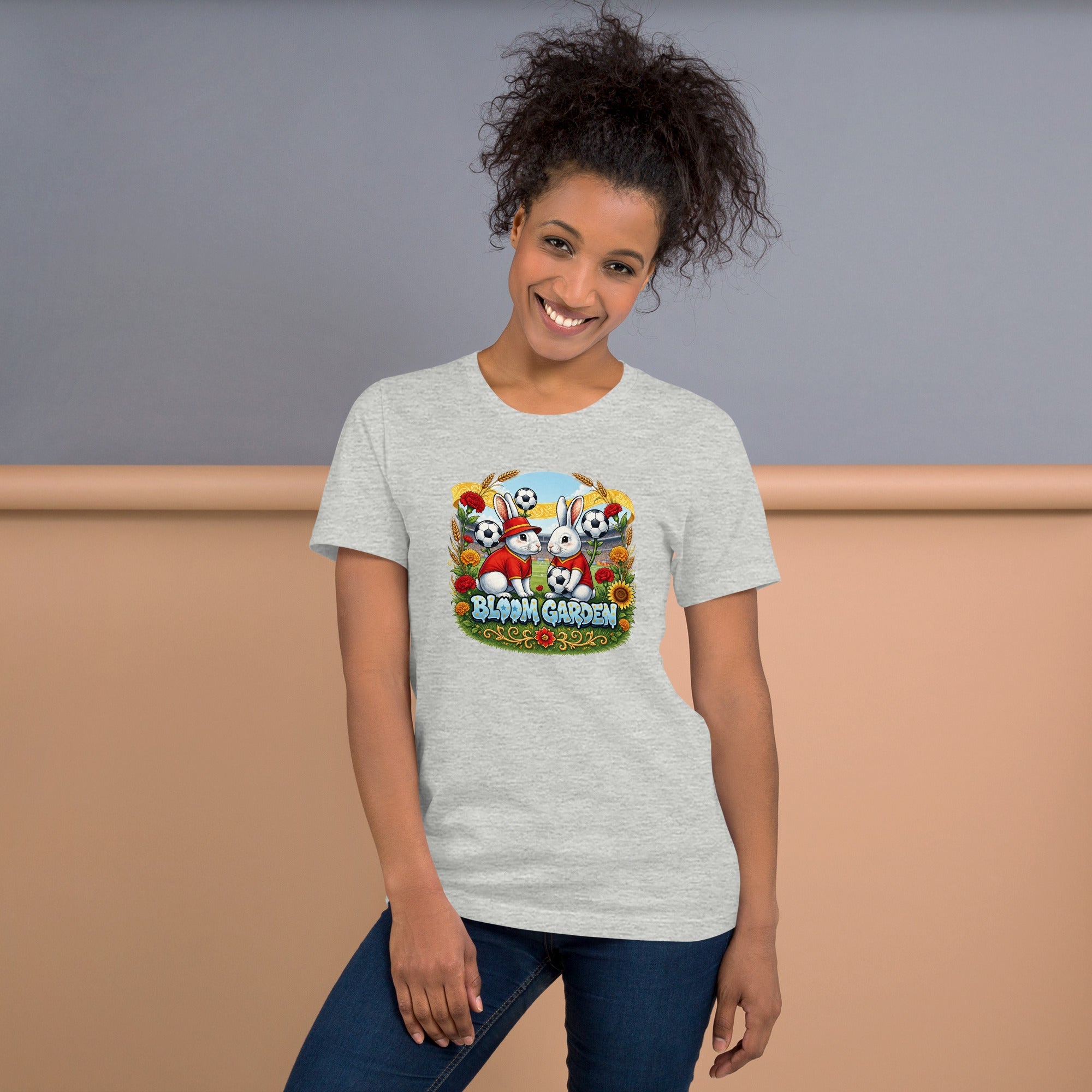 Bloom Garden Spanish Rabbit T-shirt | Spanish Fan | Canada Mexico USA 2026 | Unisex - BLOOM GARDEN