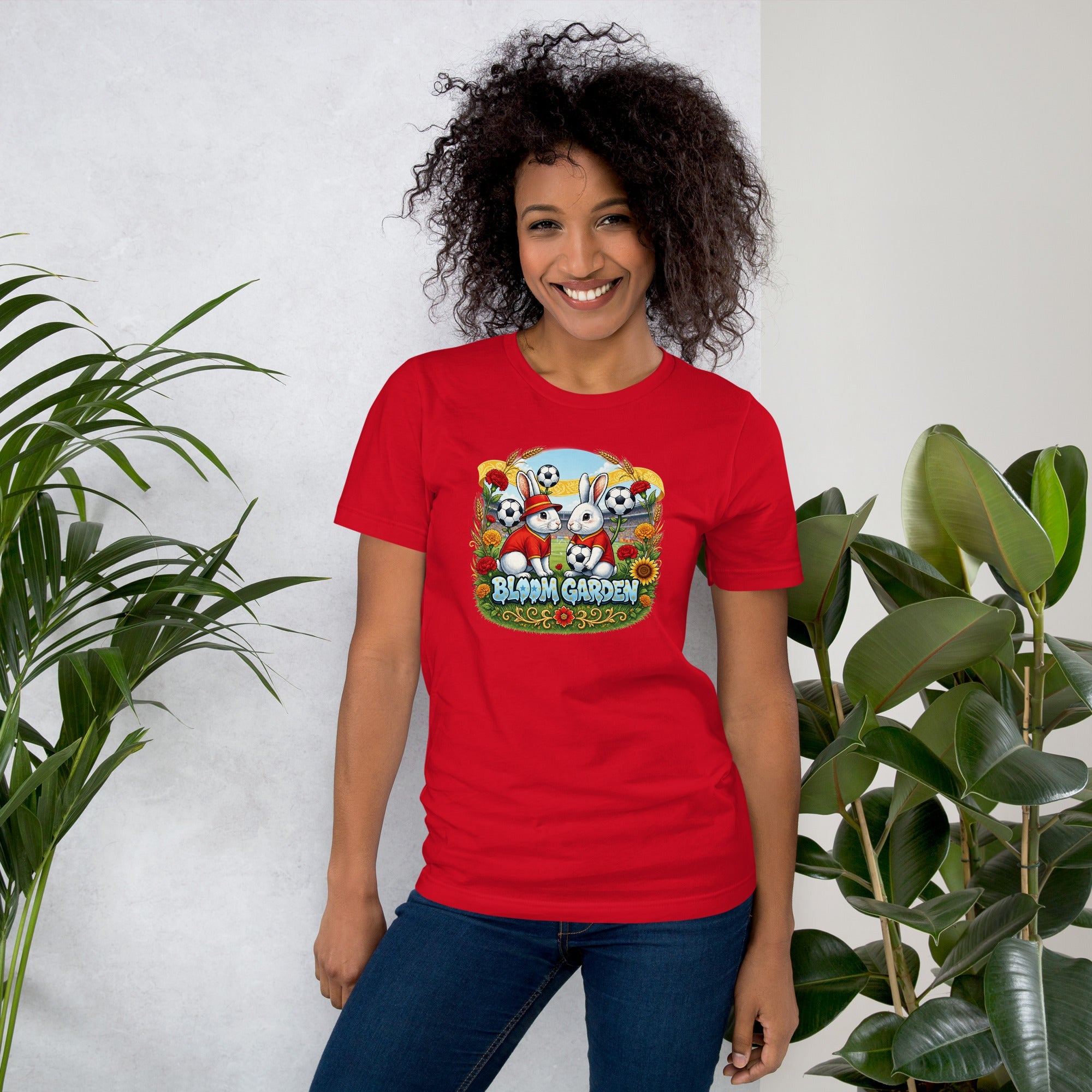Bloom Garden Spanish Rabbit T-shirt | Spanish Fan | Canada Mexico USA 2026 | Unisex - BLOOM GARDEN