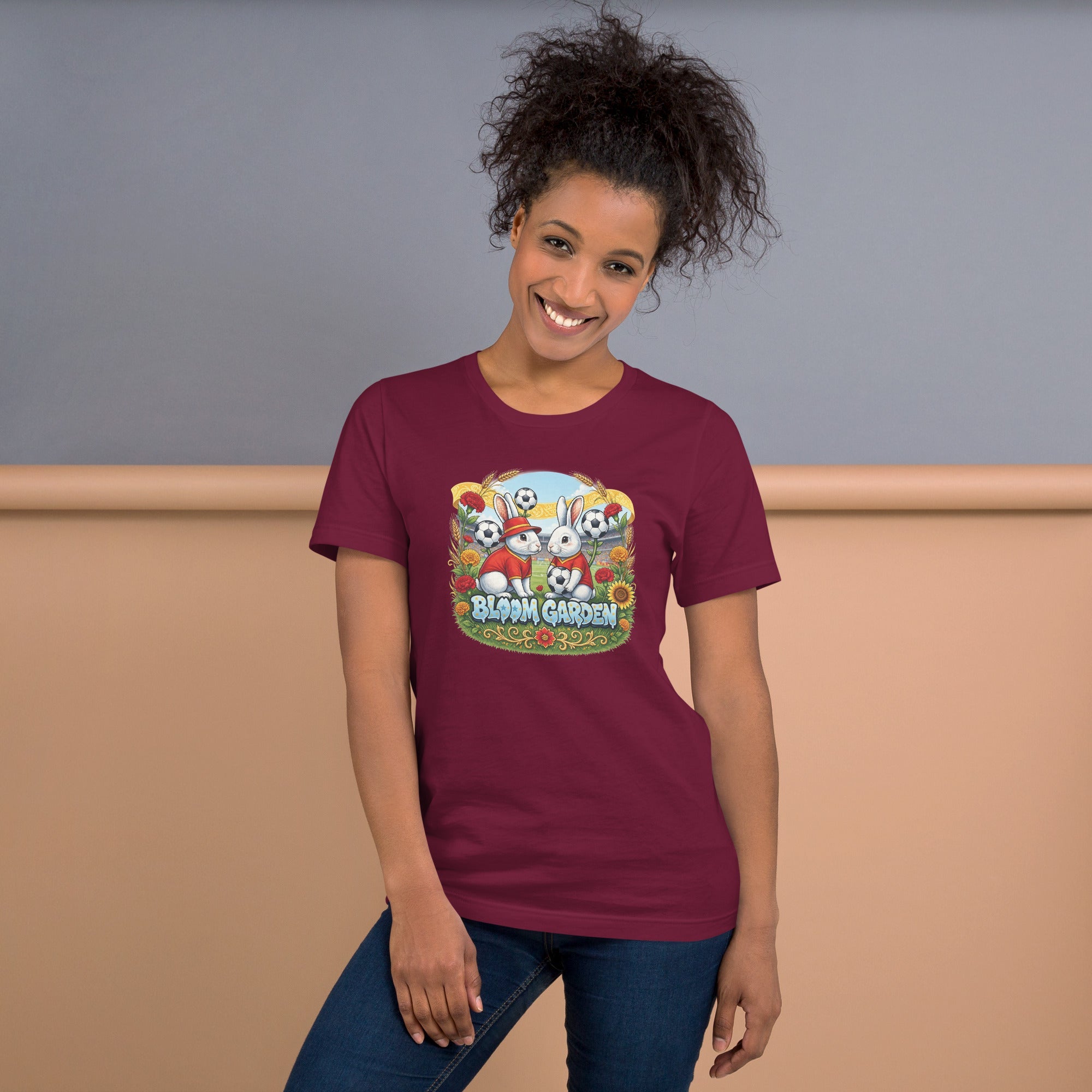 Bloom Garden Spanish Rabbit T-shirt | Spanish Fan | Canada Mexico USA 2026 | Unisex - BLOOM GARDEN