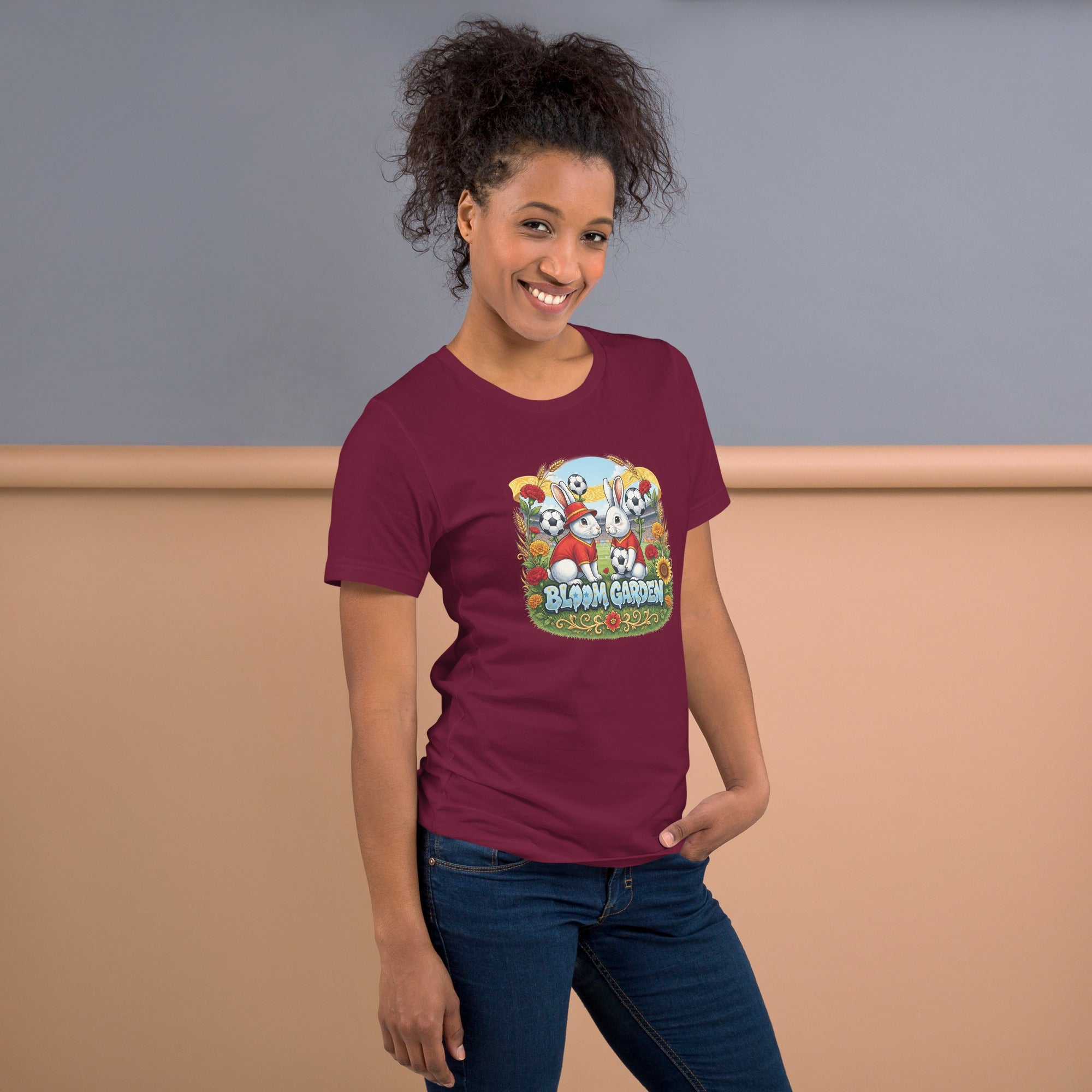 Bloom Garden Spanish Rabbit T-shirt | Spanish Fan | Canada Mexico USA 2026 | Unisex - BLOOM GARDEN