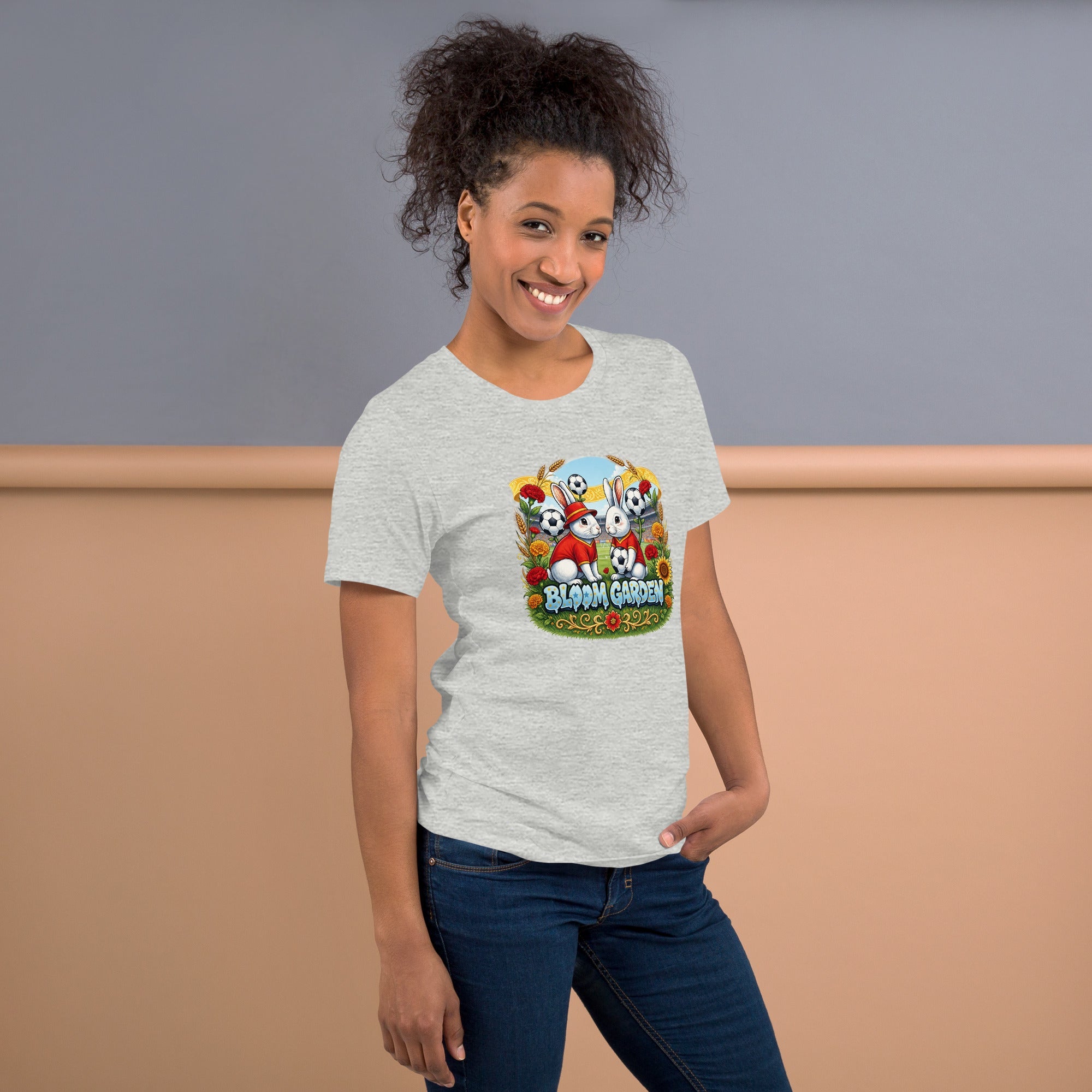 Bloom Garden Spanish Rabbit T-shirt | Spanish Fan | Canada Mexico USA 2026 | Unisex - BLOOM GARDEN