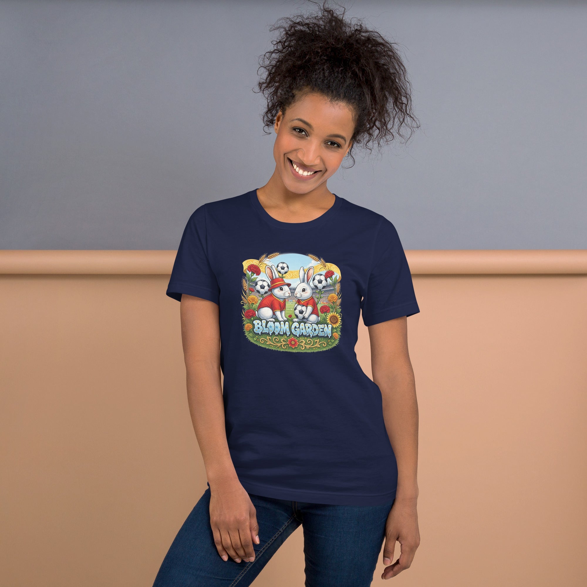 Bloom Garden Spanish Rabbit T-shirt | Spanish Fan | Canada Mexico USA 2026 | Unisex - BLOOM GARDEN