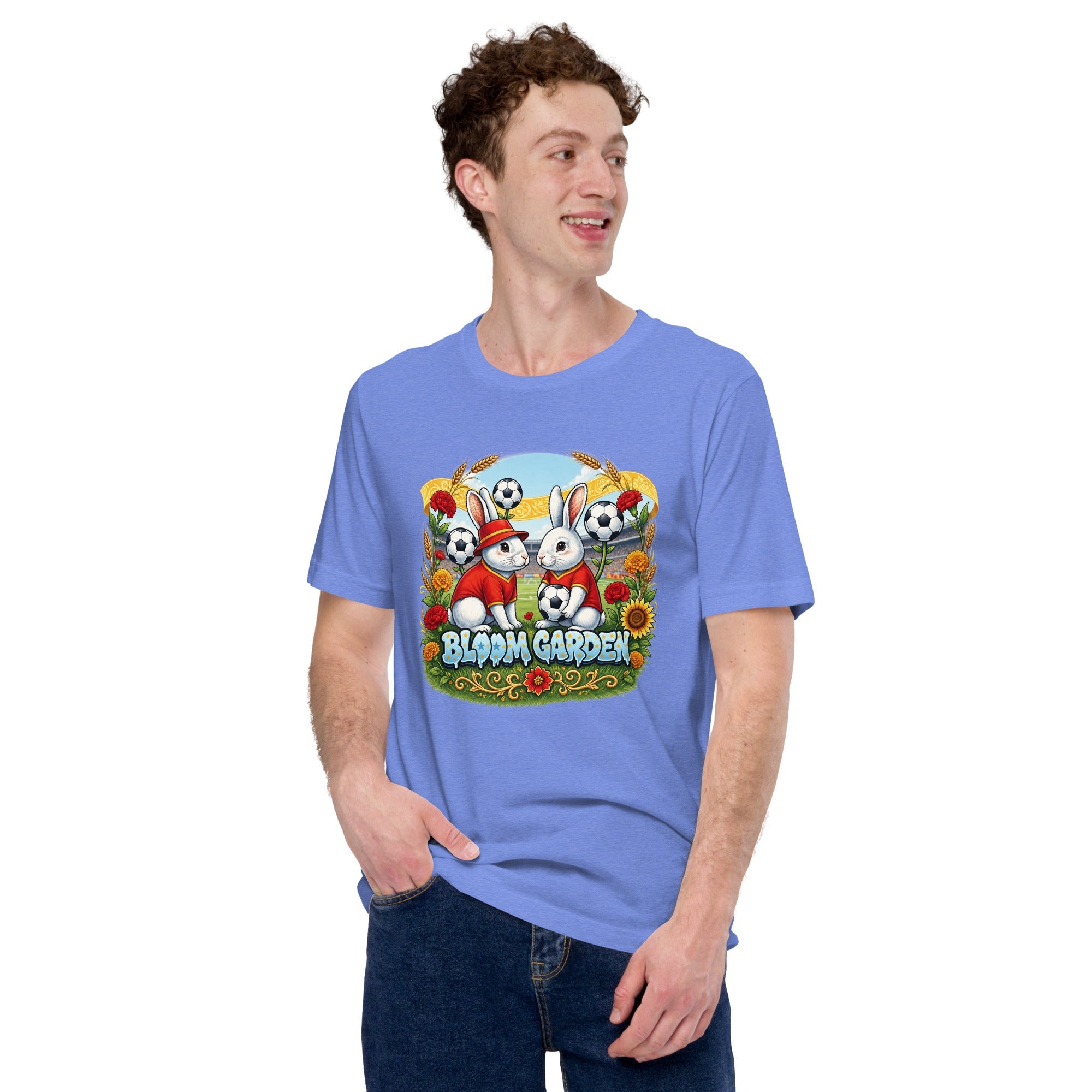Bloom Garden Spanish Rabbit T-shirt | Spanish Fan | Canada Mexico USA 2026 | Unisex - BLOOM GARDEN