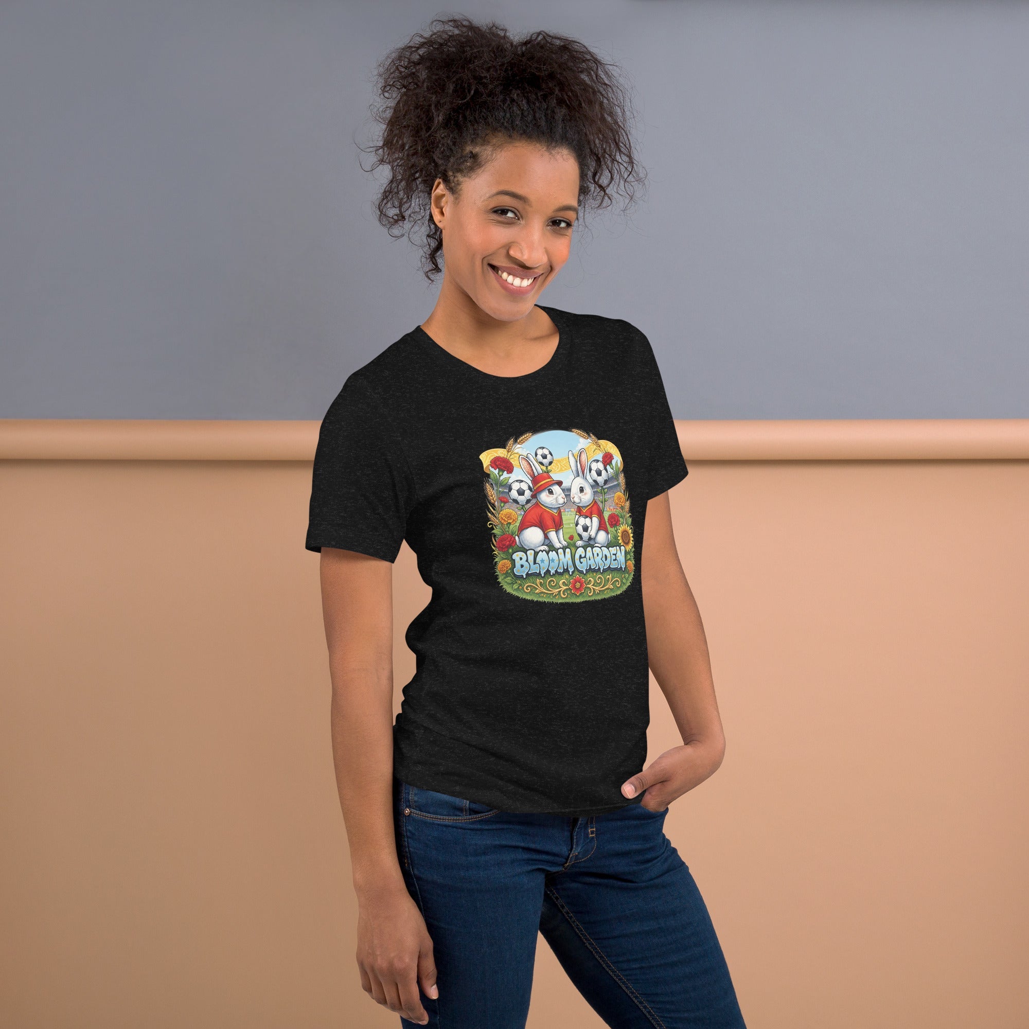 Bloom Garden Spanish Rabbit T-shirt | Spanish Fan | Canada Mexico USA 2026 | Unisex - BLOOM GARDEN