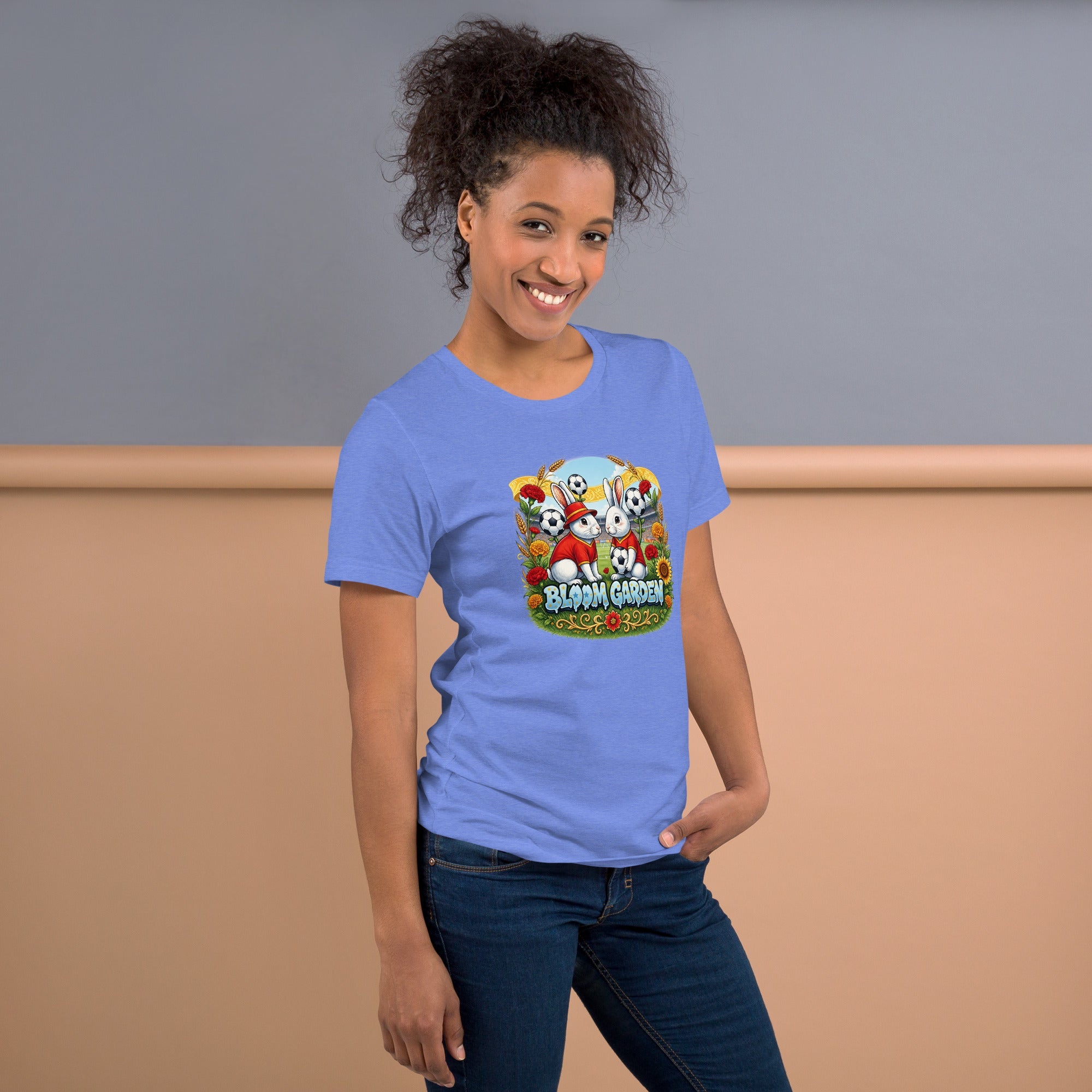 Bloom Garden Spanish Rabbit T-shirt | Spanish Fan | Canada Mexico USA 2026 | Unisex - BLOOM GARDEN