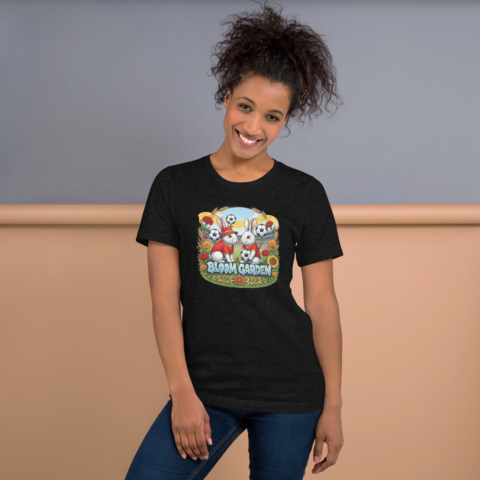 Bloom Garden Spanish Rabbit T-shirt | Spanish Fan | Canada Mexico USA 2026 | Unisex - BLOOM GARDEN