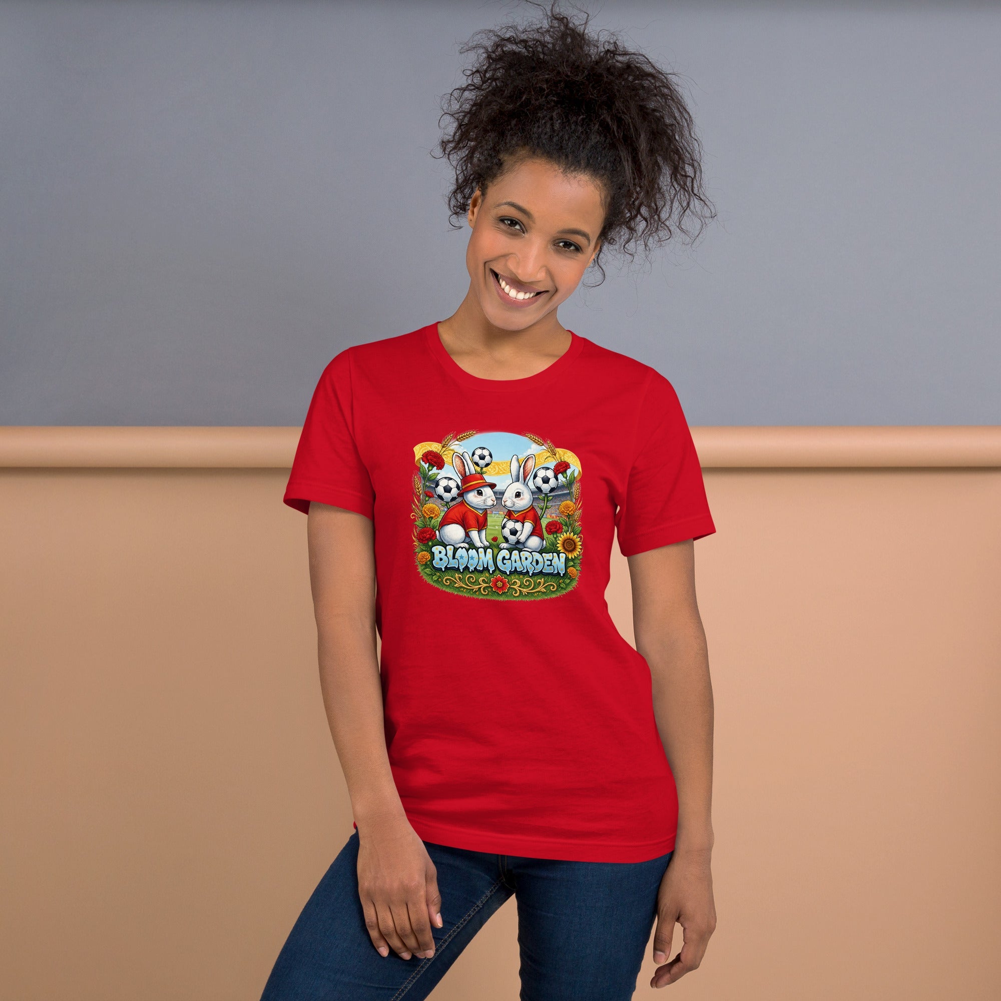 Bloom Garden Spanish Rabbit T-shirt | Spanish Fan | Canada Mexico USA 2026 | Unisex - BLOOM GARDEN
